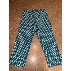 Dennis By Dennis Basso Cropped Pants Size 6 Patterned Light Pant